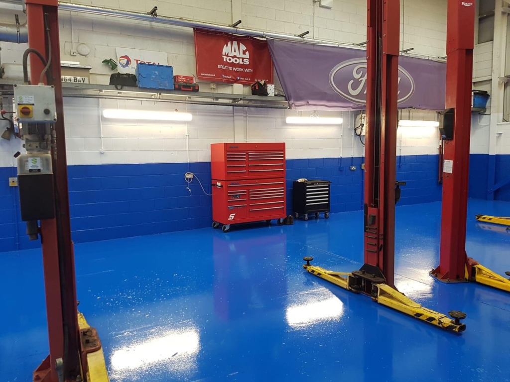 Example of a completed floor using 2 pack epoxy